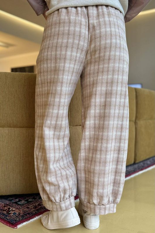 Maeve Brushed Cotton Demi Bloom Pant Oat